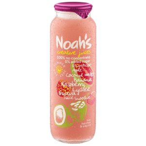 NOAH'S - JUICE SMOOTHIE - RASPBERRY BANANA COCONUT WATER - 260MLS - 12PK