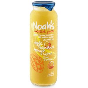 NOAH'S - JUICE SMOOTHIE - YELLOW - APPLE BANANA LYCHEE - 260MLS - 12PK