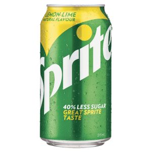SPRITE - NATURAL FLAVOUR - CANS 375MLS - 24PK