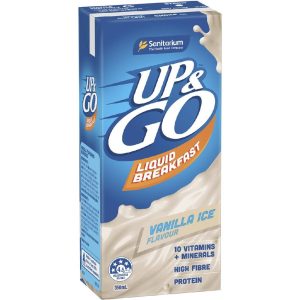 UP & GO - VANILLA ICE - TETRA 350ML - 12PK