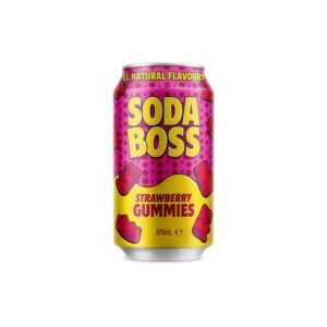 SODA BOSS - STRAWBERRY GUMMIES - 375MLS - 12PK