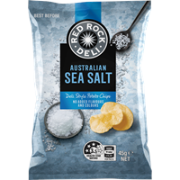 RED ROCK DELI - CHIPS - SEA SALT - 45GMS - 18PK