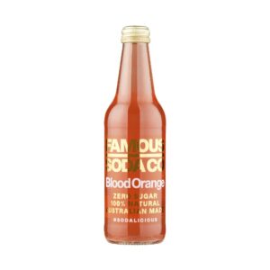 FAMOUS SODA CO - BLOOD ORANGE - GLASS 330MLS - 12PK
