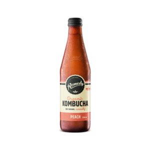 REMEDY - KOMBUCHA - PEACH - 330MLS - 12PK