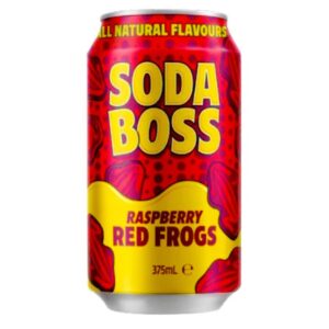 SODA BOSS - RASPBERRY RED FROGS - 375MLS - 12PK