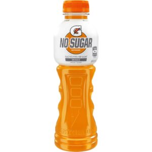 GATORADE - NO SUGAR - ORANGE - 600MLS - 12PK