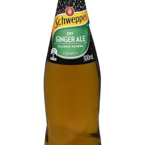 SCHWEPPES - DRY GINGER ALE - GLASS 300MLS - 24PK