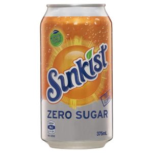 SUNKIST - ZERO SUGAR - CANS 375MLS - 30PK
