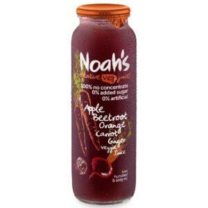 NOAH'S - VEGGIE JUICE - APPLE BEETROOT ORANGE - 260MLS - 12PK