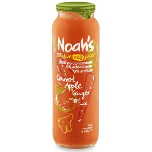 NOAH'S - VEGGIE JUICE - CARROT APPLE GINGER - 260MLS - 12PK