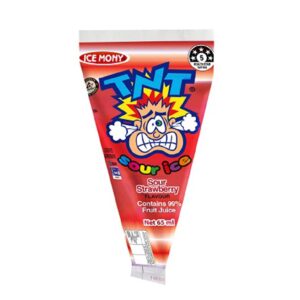 ICE MONY - TNT SOUR ICE - 99% JUICE - STRAWBERRY - 65MLS - 72PK