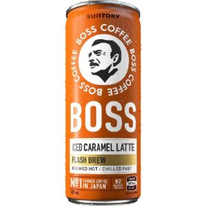BOSS COFFEE - ICED - CARAMEL LATTE - CANS 237MLS - 12PK