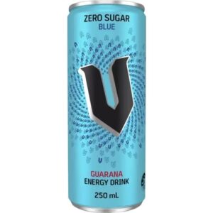 V ENERGY - BLUE-SUGAR FREE - CANS 250MLS - 24PK
