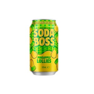 SODA BOSS - PINEAPPLE LOLLIES - 375MLS - 12PK