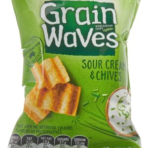 GRAIN WAVES - SOUR CREAM & CHIVES - 40GMS - 18PK