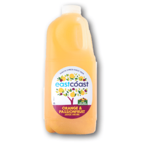 EASTCOAST - JUICE DRINK 35% - ORANGE & PASSIONFRUIT - 2LTS - 6PK