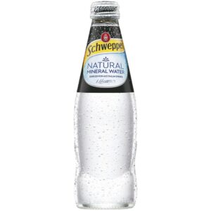 SCHWEPPES - MINERAL WATER - NATURAL - GLASS 300MLS - 24PK