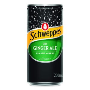 SCHWEPPES - DRY GINGER ALE - CANS 200MLS - 24PK