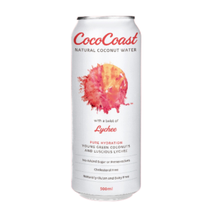 COCO COAST - AMBIENT - LYCHEE - 500ML - 12 PK