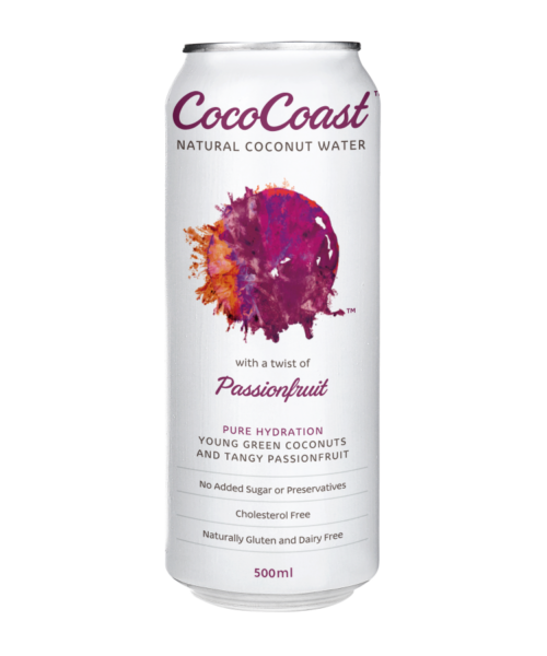 COCO COAST – AMBIENT – PASSIONFRUIT – 500ML – 12 PK