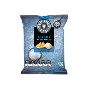 RED ROCK DELI - CHIPS - SEA SALT - 28GMS - 21PK