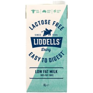 LIDDELLS - LACTOSE FREE LOW FAT MILK - 1LTS - 10PK
