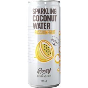 BONSOY - SPARKLING COCONUT WATER- PASSIONFRUIT - CANS 320MLS - 12PK